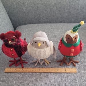 Target 2023 Wondershop Festive Birds- Trio - Red, Gray, Green